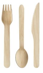 Tahta Kaşık Çatal Bıçak Seti
